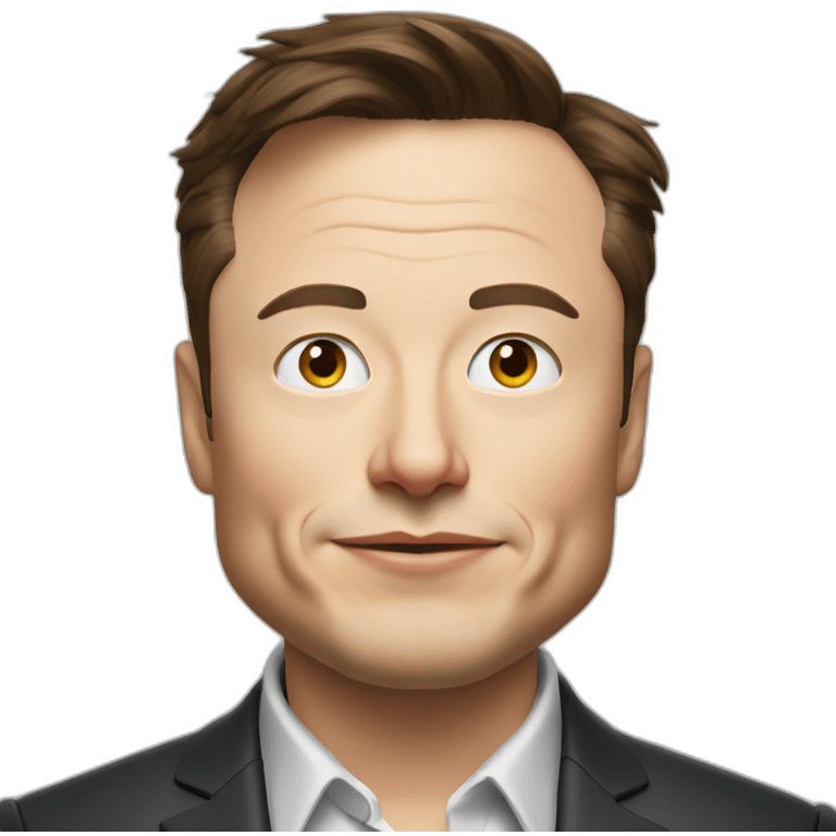 elon musk in a formula one emoji