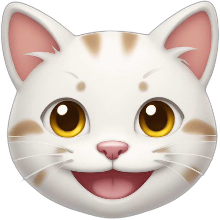 Cute cat smiling  emoji