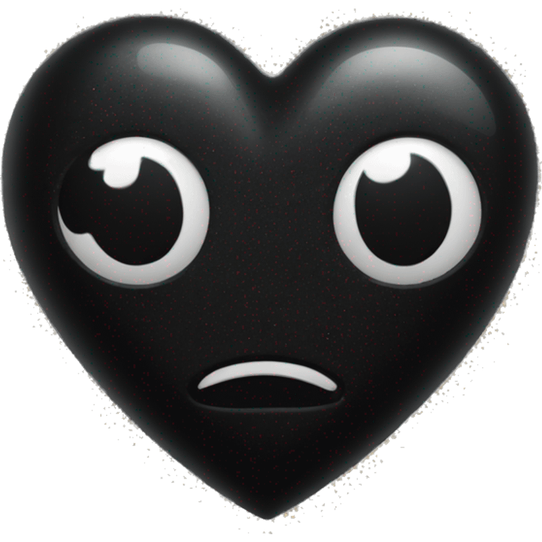 Black heart with glitter  emoji