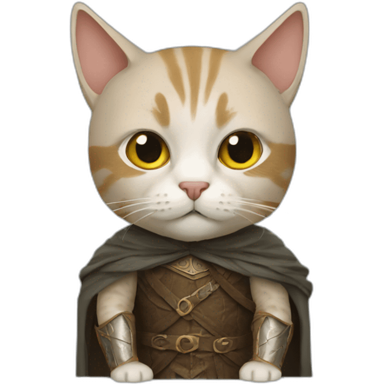 cat in a lord of the rings costume emoji