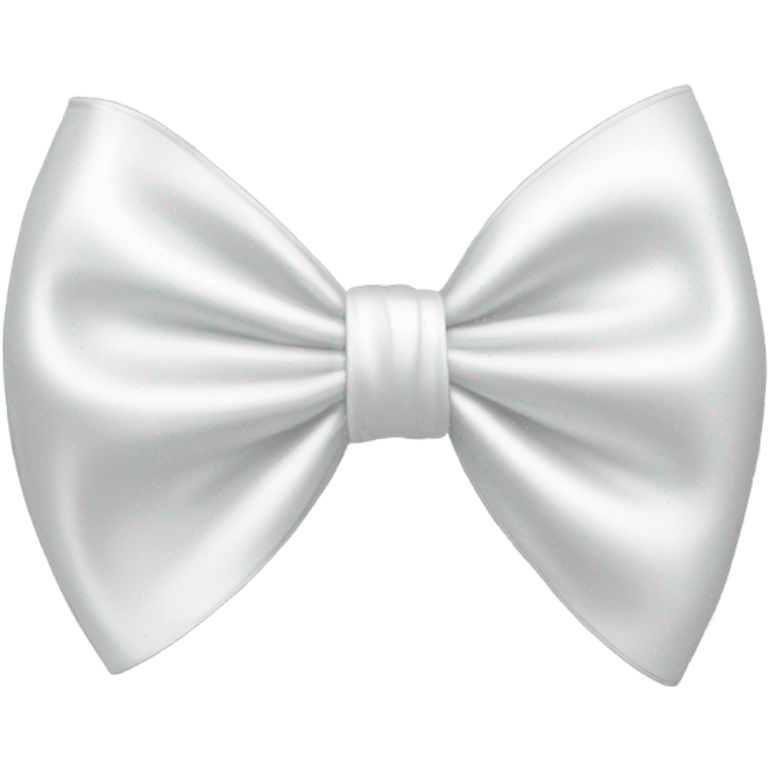 white satin bow emoji