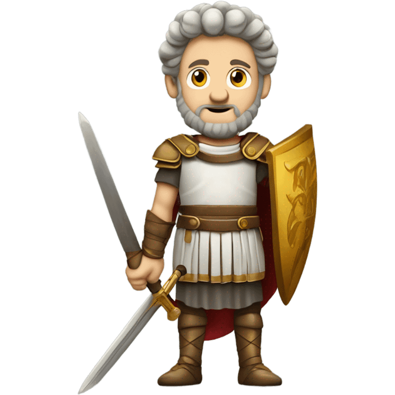 Marcus Aurelius with a sword  emoji