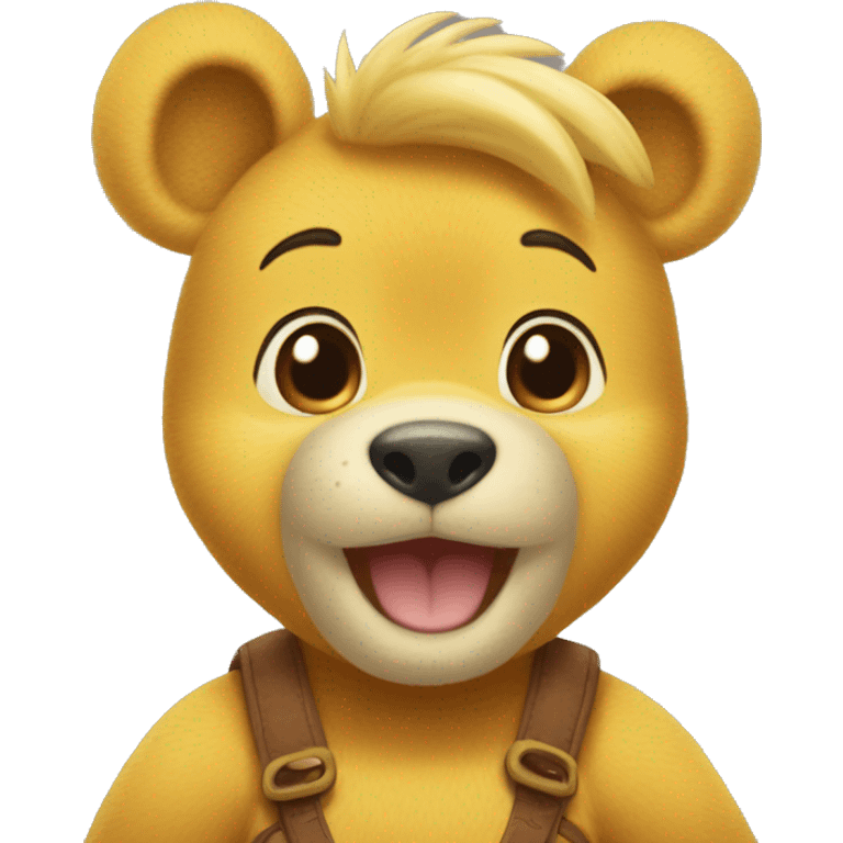 Winnie l’ourson sur ressort  emoji