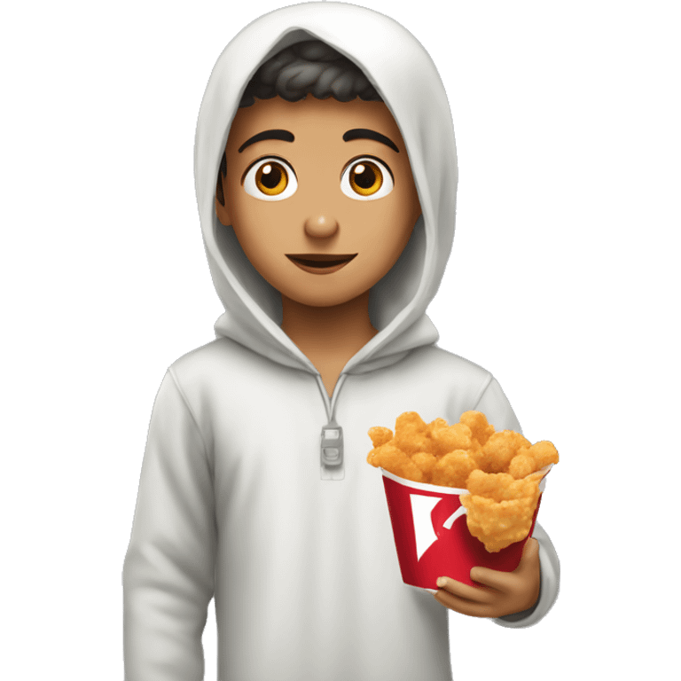 A Palestinian child boycotting kfc  emoji