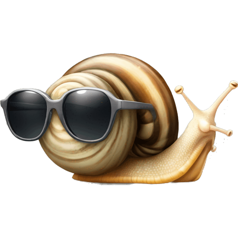 Snail with sunglasses emoji