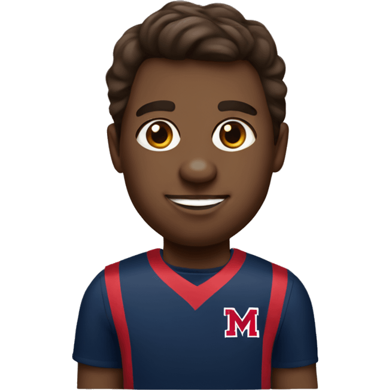 Ole Miss fan brown hair emoji