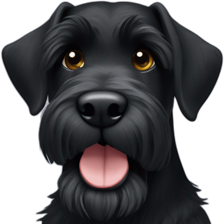 black Giant Schnauzer emoji