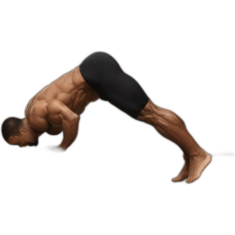 Full planche, planche, calisthenics, male, sideshot emoji