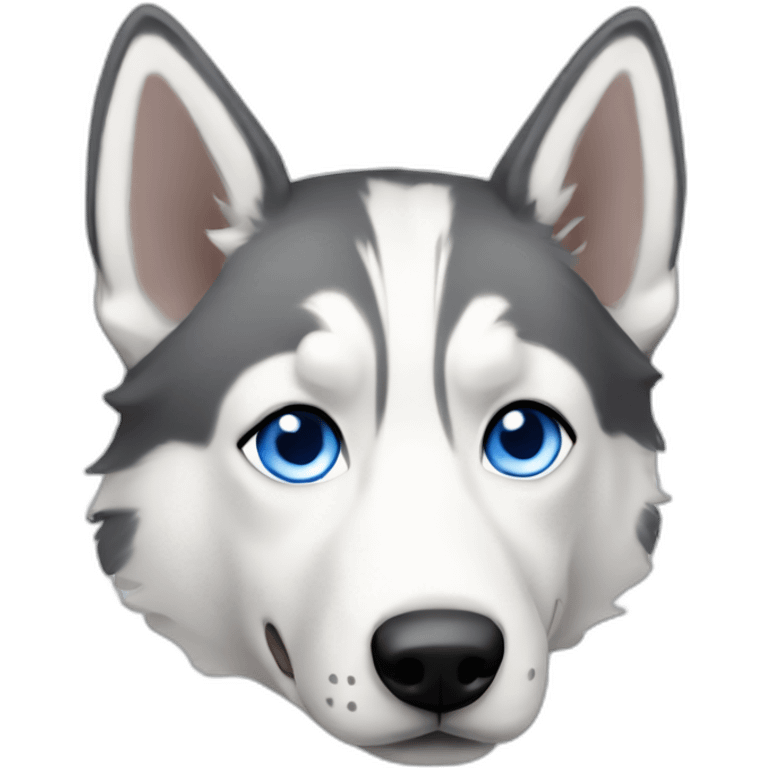 merle husky blue eyes emoji