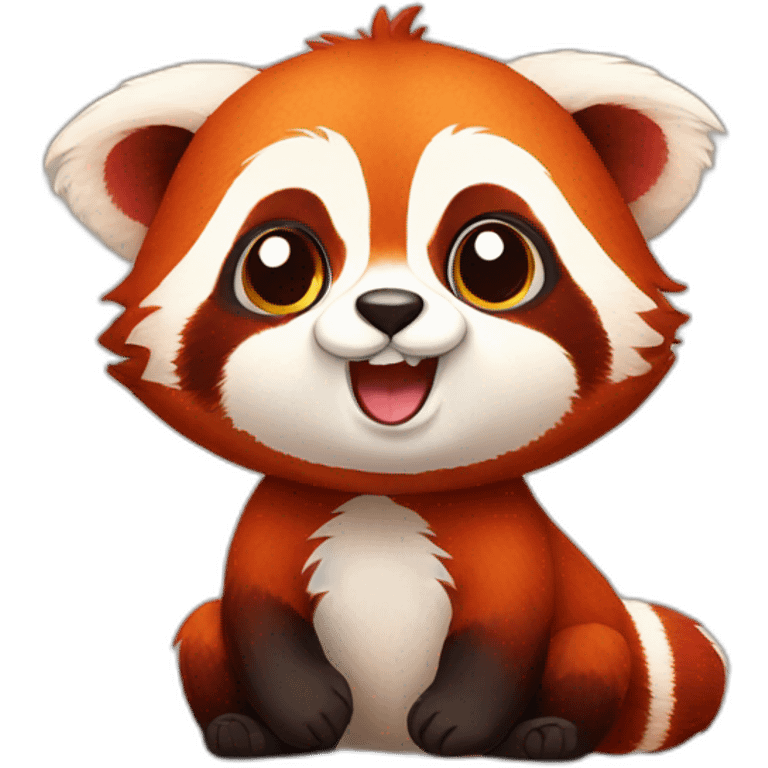 cute red panda emoji