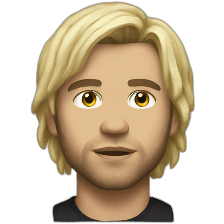 orelsan avec mèche blonde emoji