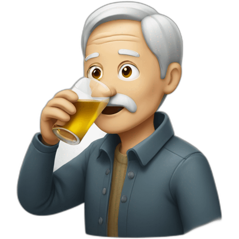 Old men drinking emoji