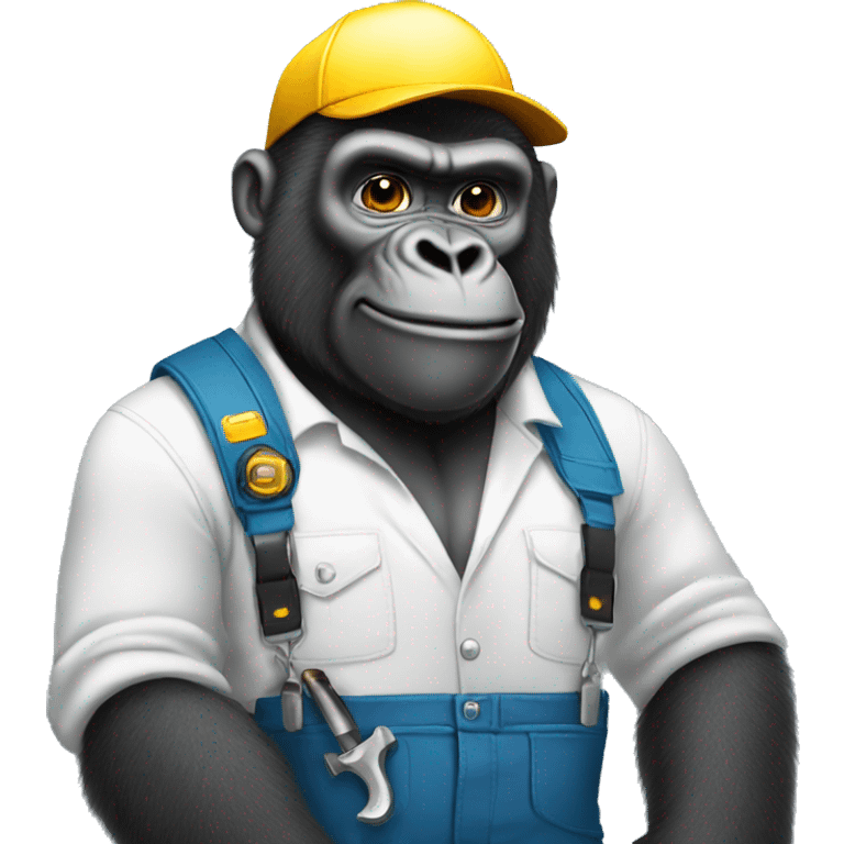 Gorilla mechanic  emoji