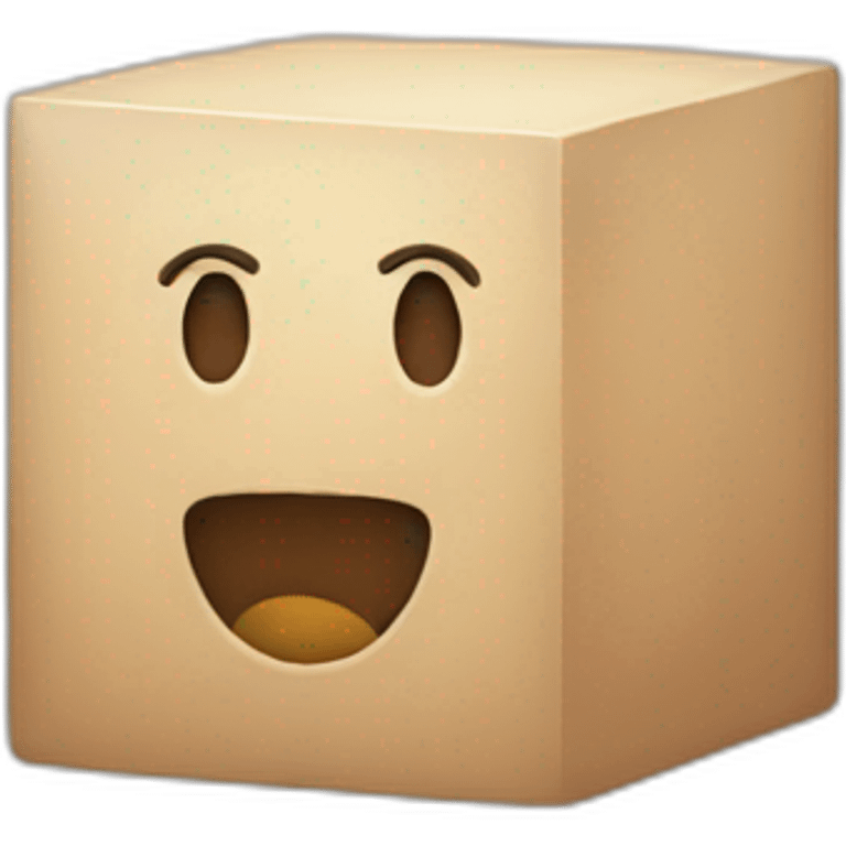 Round cube emoji