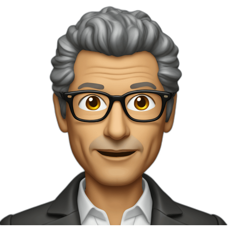 Jeff goldblum innovation consultant wearing glasses emoji