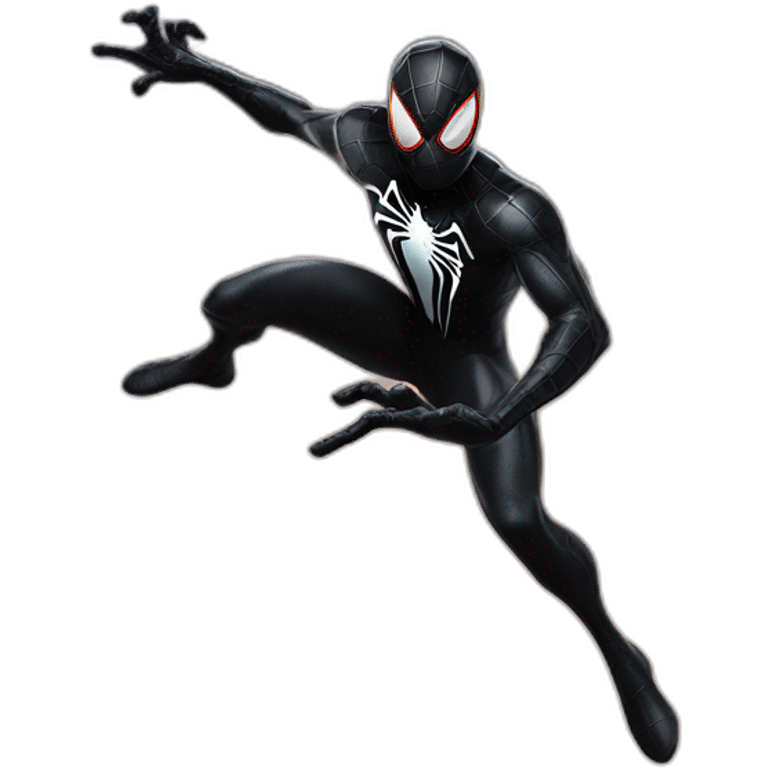 symbiote spiderman flying movie emoji