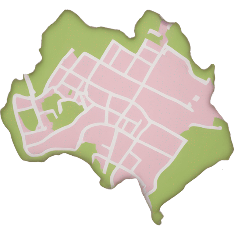 Light pink map  emoji