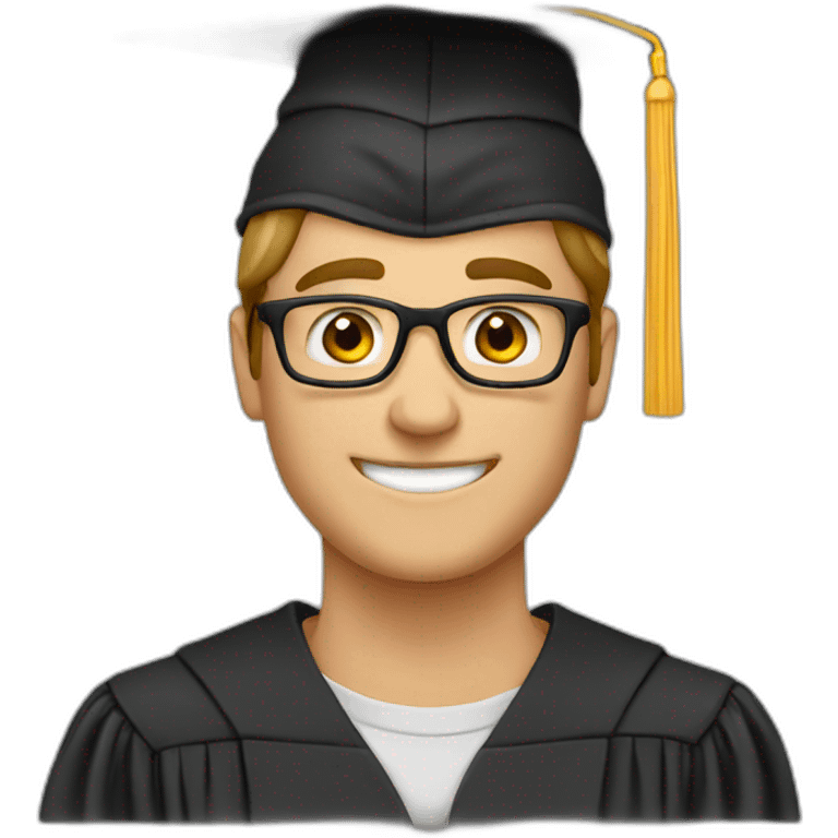 Happy graduate male emoji emoji