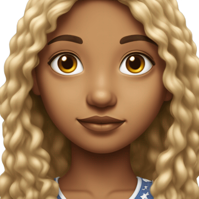 Hyper realistic Puerto Rican girl emoji