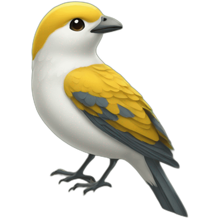 Oiseaux sur un humain emoji