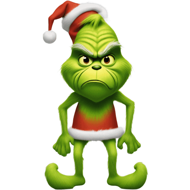 the grinch with human legs emoji