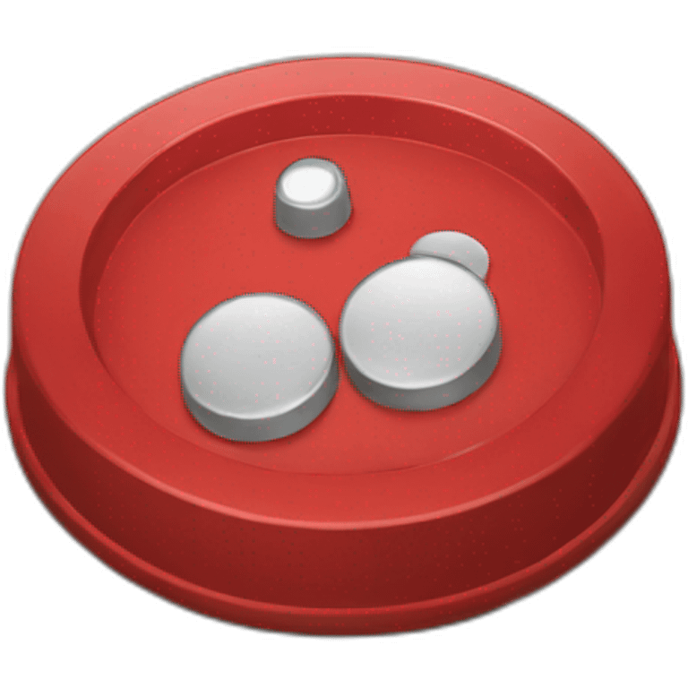 Clocked red button emoji