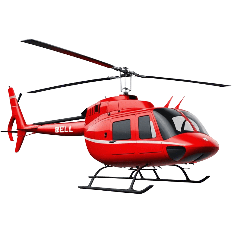 Bell 206 - Bell Helicopter (Model Year: 2021) (Iconic colour: Red) emoji