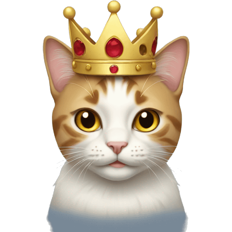 Cat with a crown emoji