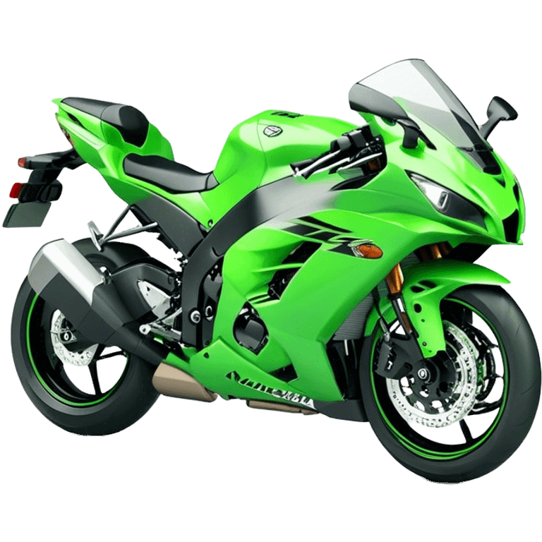 Kawasaki Ninja (Sportbike) - Kawasaki Ninja ZX-10R (Model Year: 2022) (Iconic colour: Green) emoji