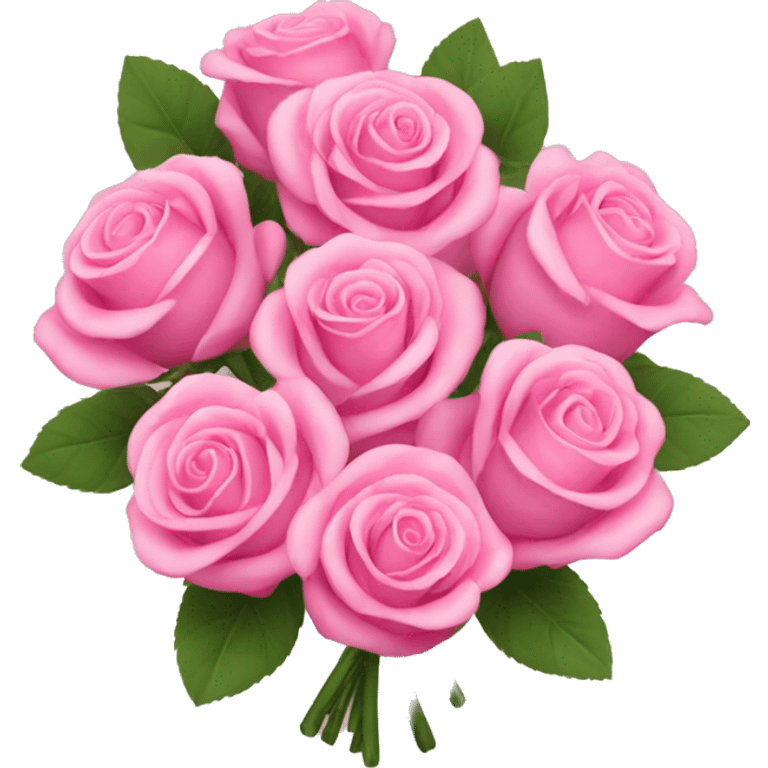 Bouquet of pink roses emoji