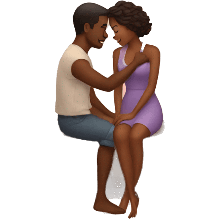 Couple romantic scene  emoji