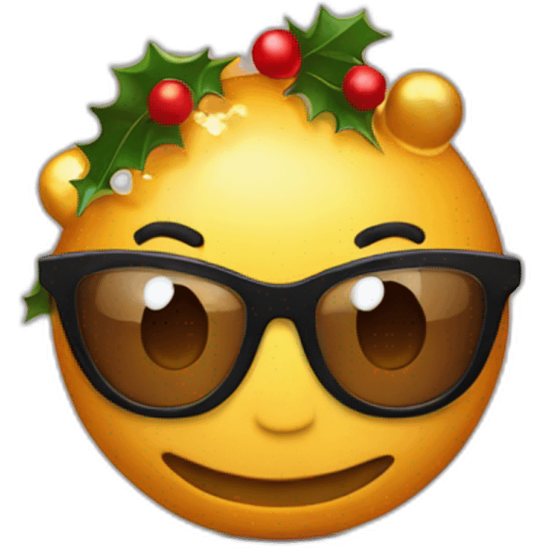 Bombo bolas navidad emoji