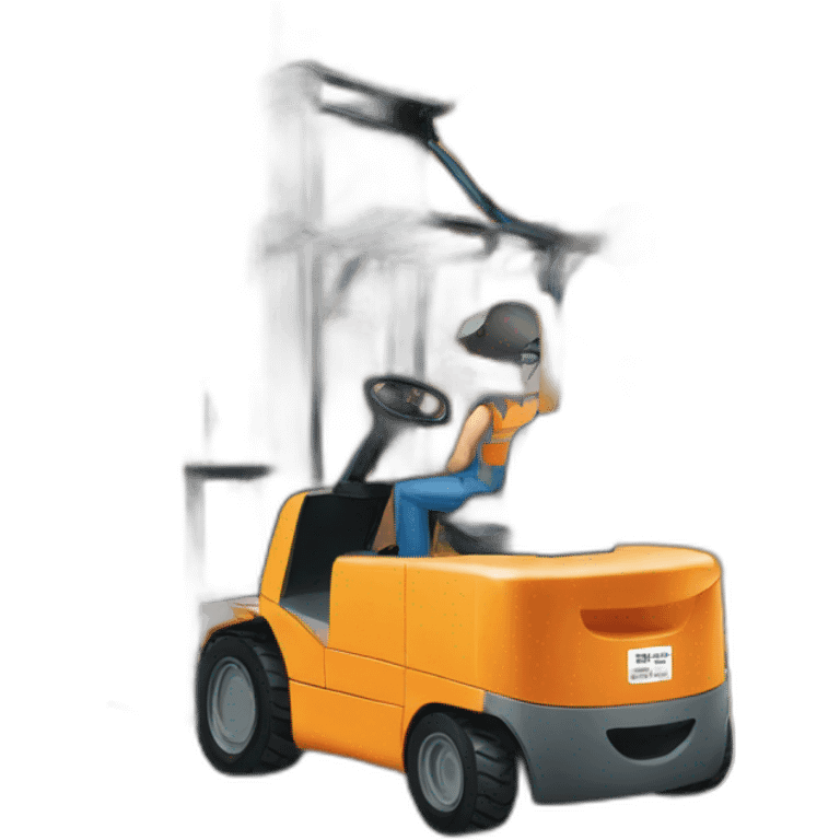 Warehouse-man-forklift emoji