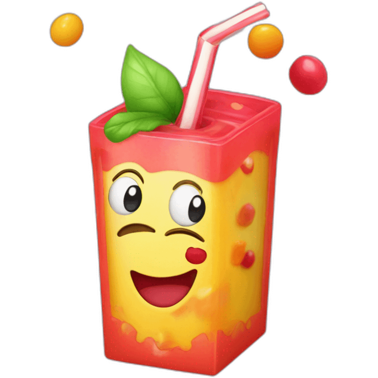 Candy happy juice box emoji