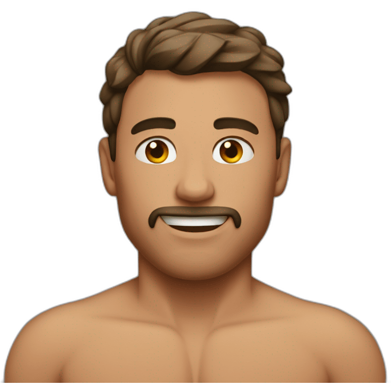 Shirtless man emoji