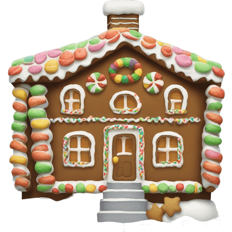 gingerbread house emoji