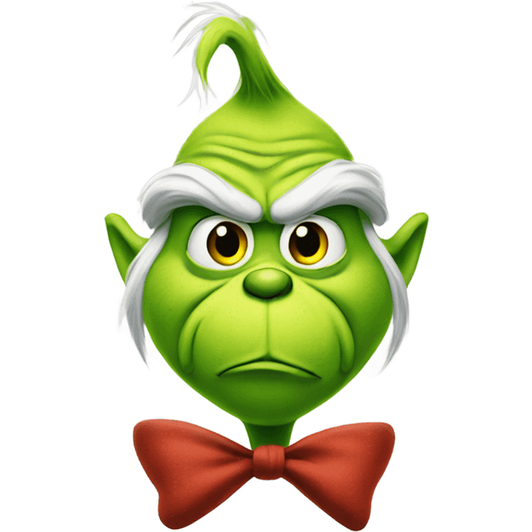 grinch with mustache emoji