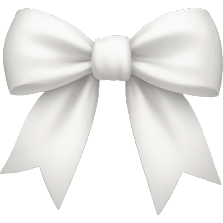 White bow  emoji