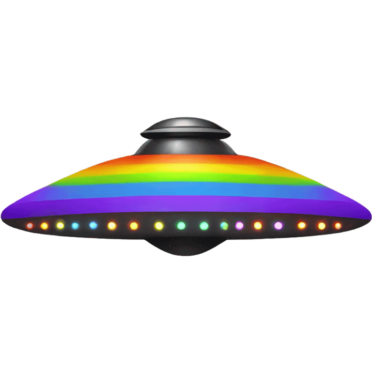 Rainbow ufo emoji