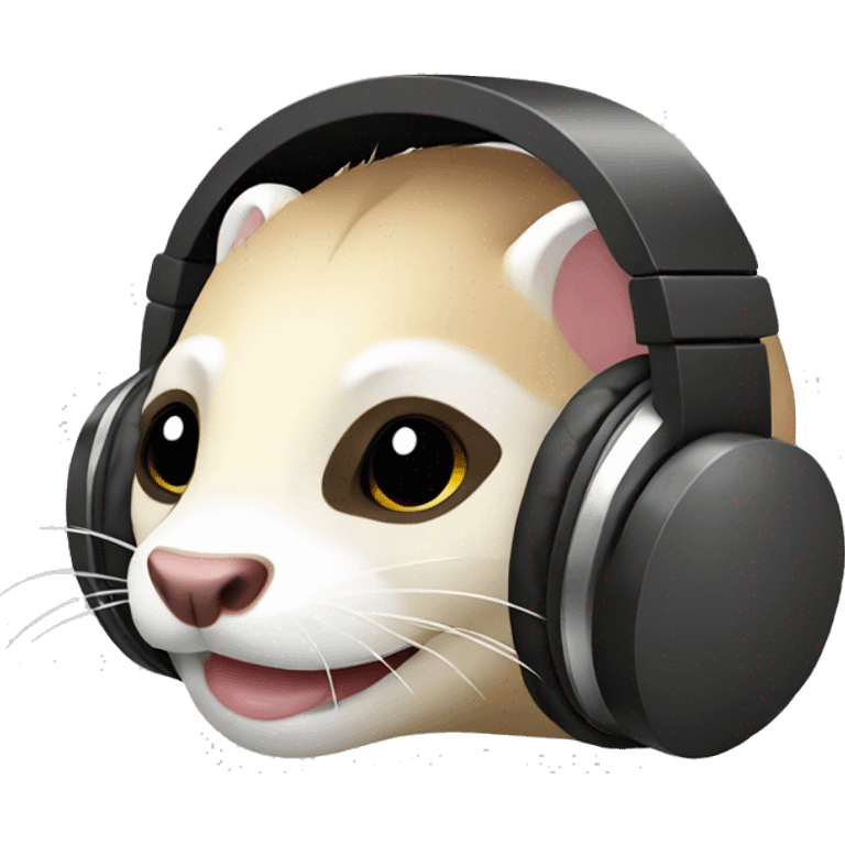 Ferret it headphones emoji