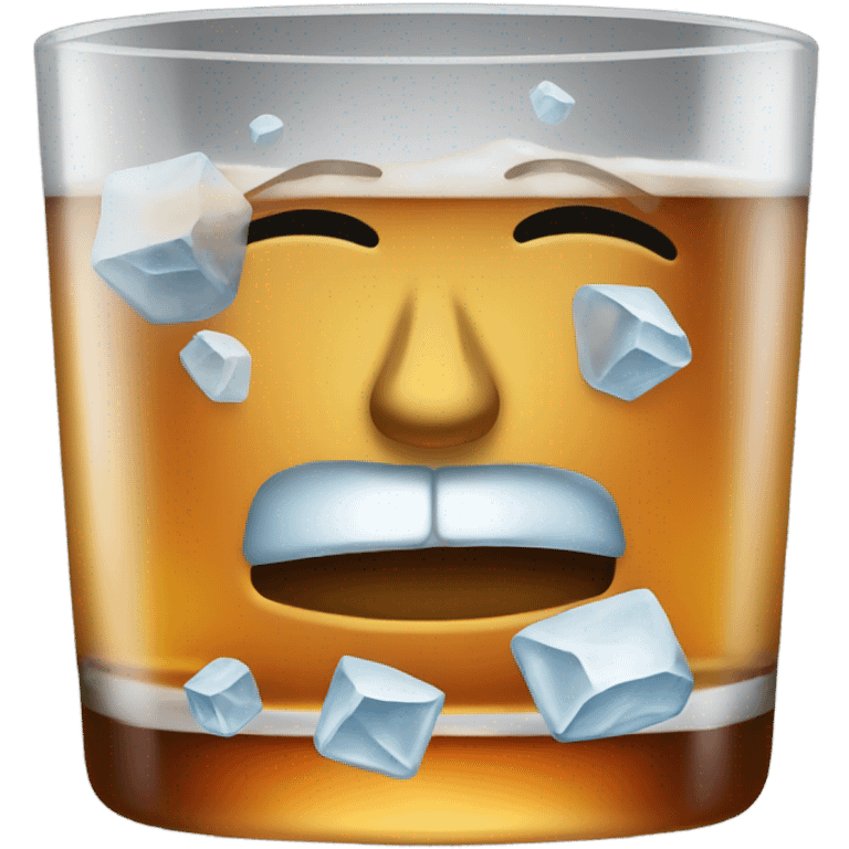 Ice in whiskey emoji