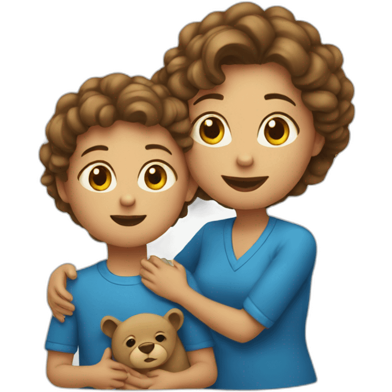 Mama und Sohn emoji