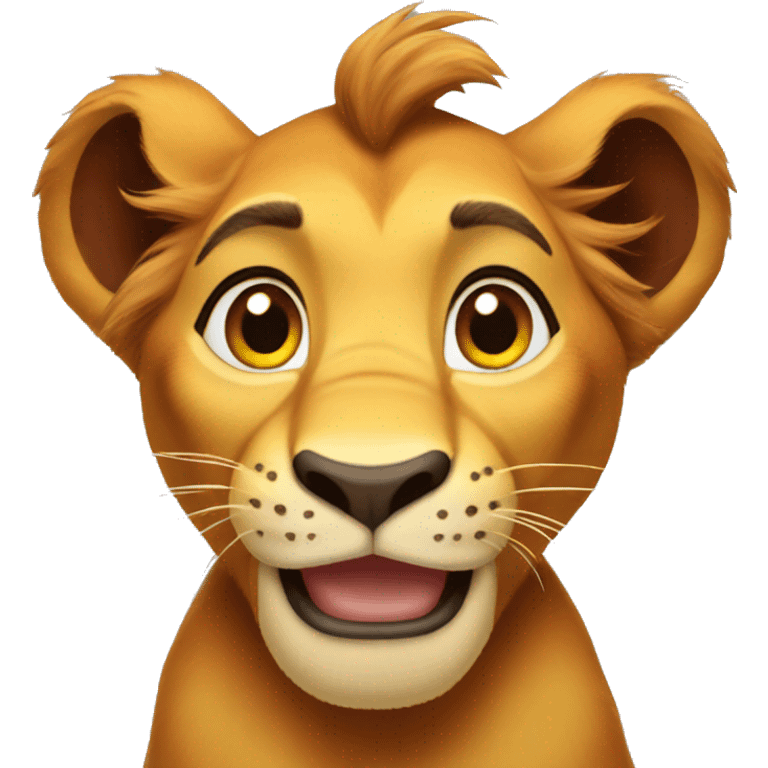 Simba lion king emoji