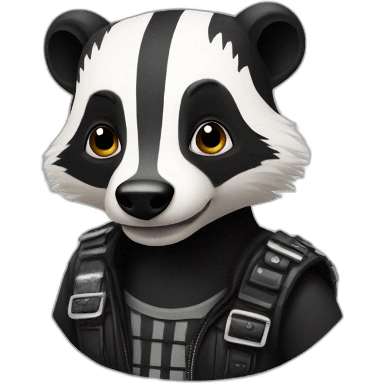 punker badger emoji