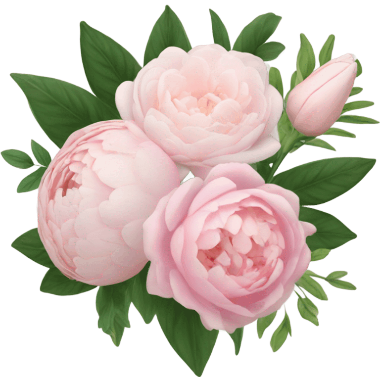 pale pink flower bouquet  emoji