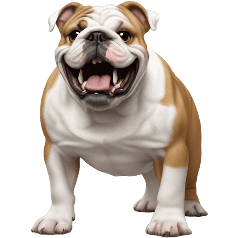 English bulldog hitting the griddy emoji