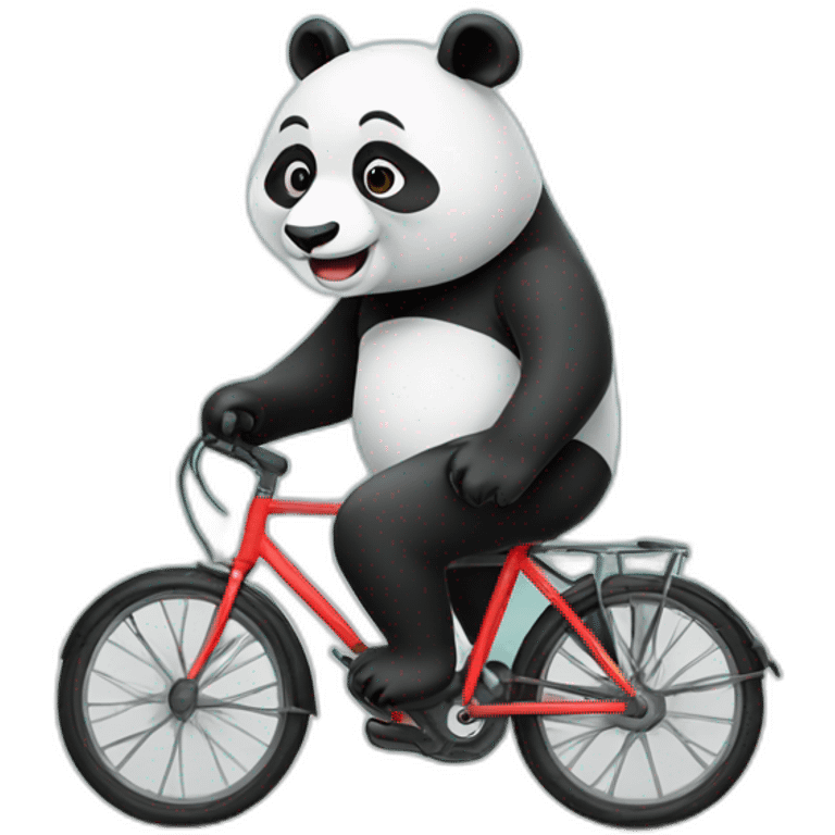 Panda cycling emoji