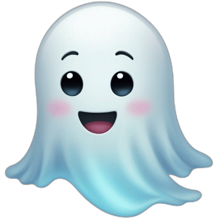 Little smiling ghost emoji