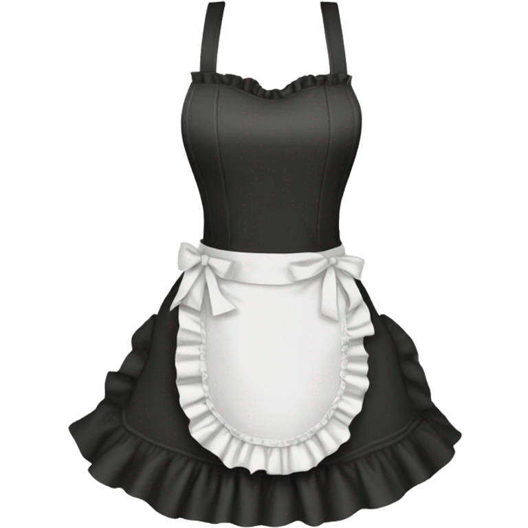 apron you tie at the waist with ruffle trim  emoji