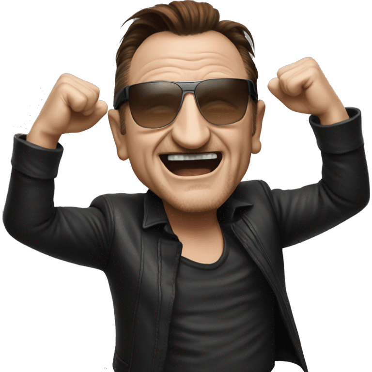 Bono dancing emoji